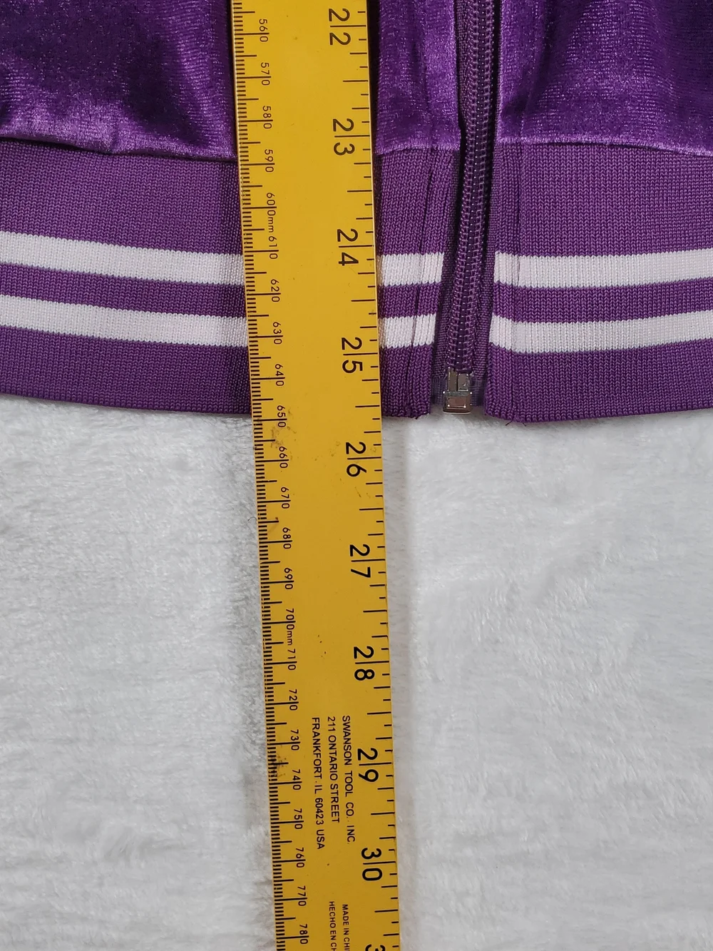 Ekouaer Purple W/ White Stripe Velour Jogger Track Suit Set Pants Jacket XL NWT